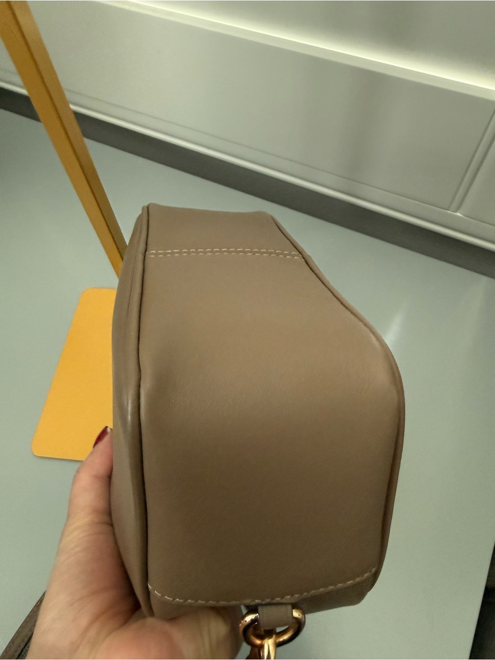 Coach Outlet small cube satchel in dark stone - Picture 8 of 9